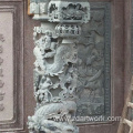 Customized relief dragon stone column